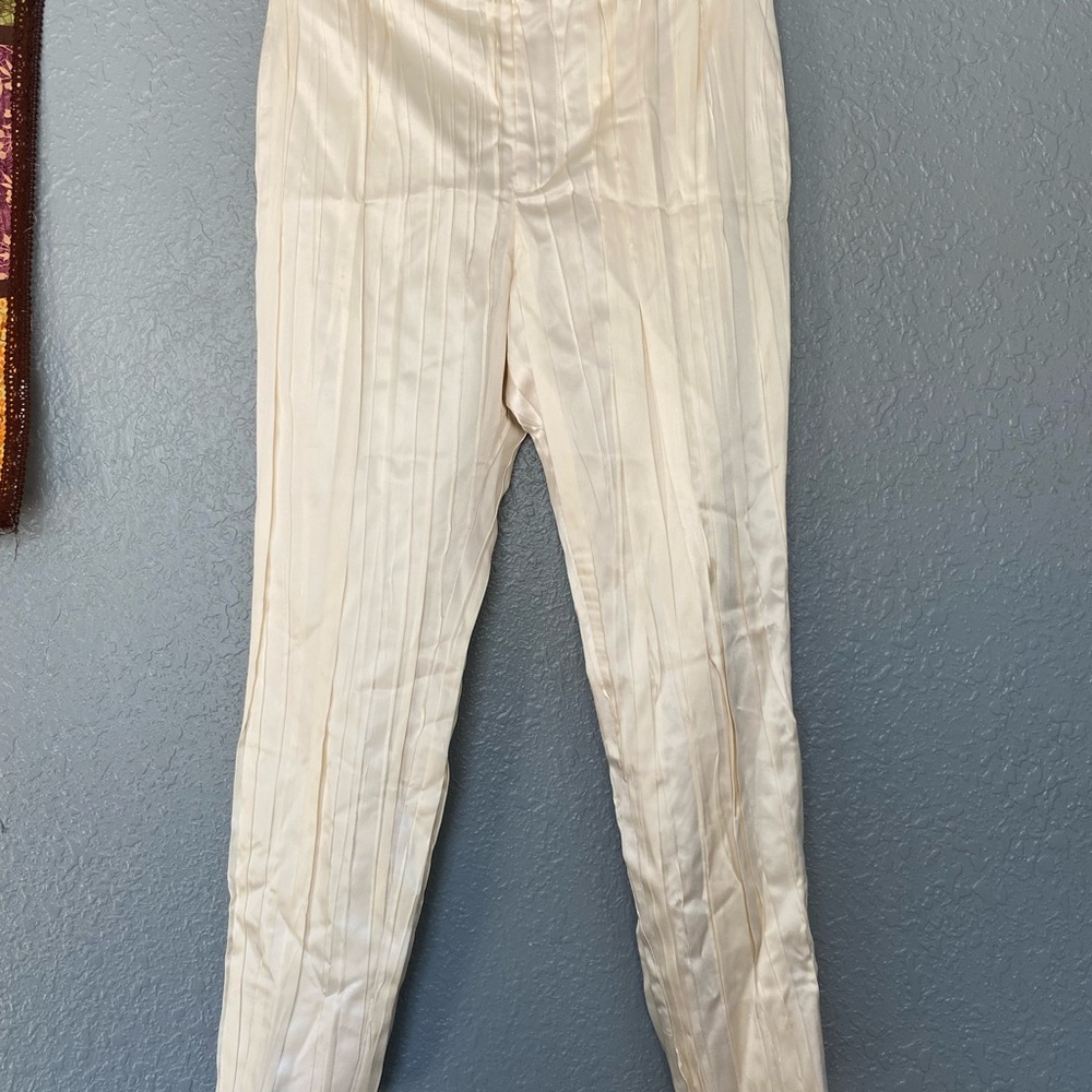 Dress pants, Saint Laurent (YSL), crinkle cut pants